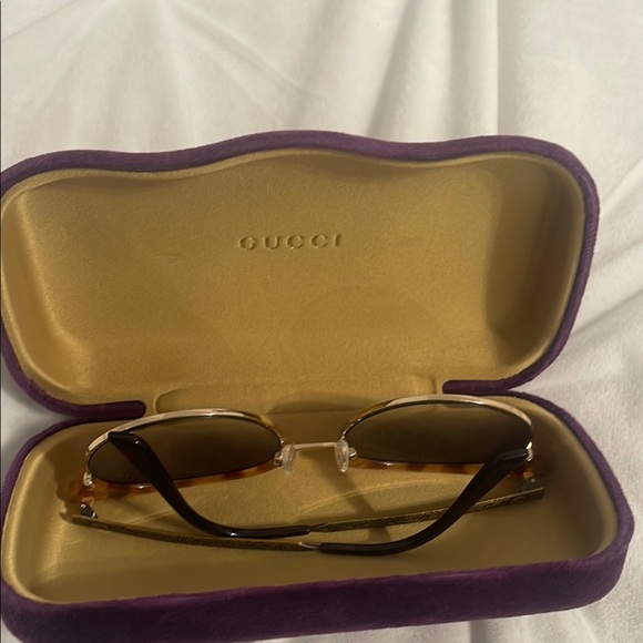 Gucci Brown Aviator Sunglasses original come with box